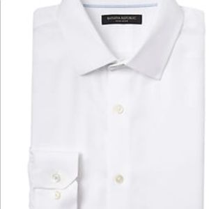 Banana Republic white Grant-Fit non-iron shirt